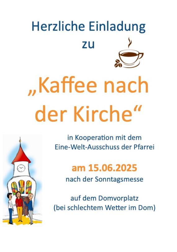 2025-06-15 Kaffee nach der Kirche mit Eine-Welt-Ausschuss