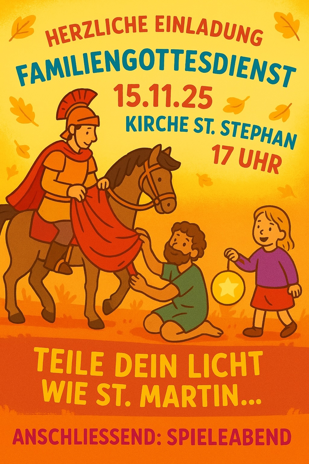 Plakat Familiengottesdienst 15.11.25