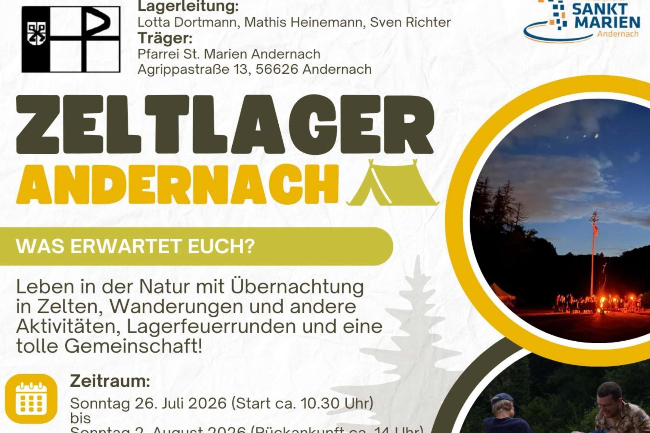 Plakat Zeltlager 2026