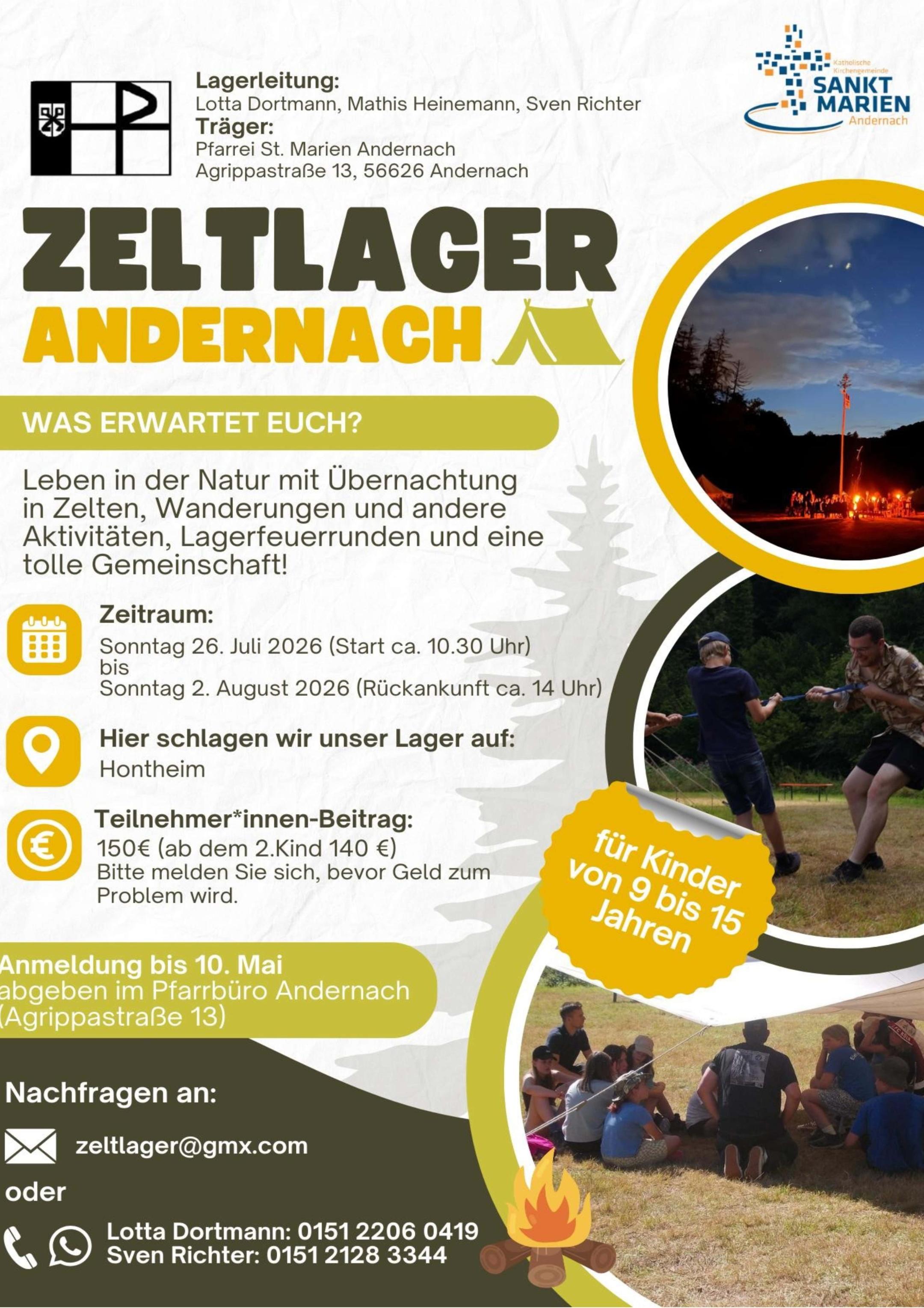 Plakat Zeltlager 2026