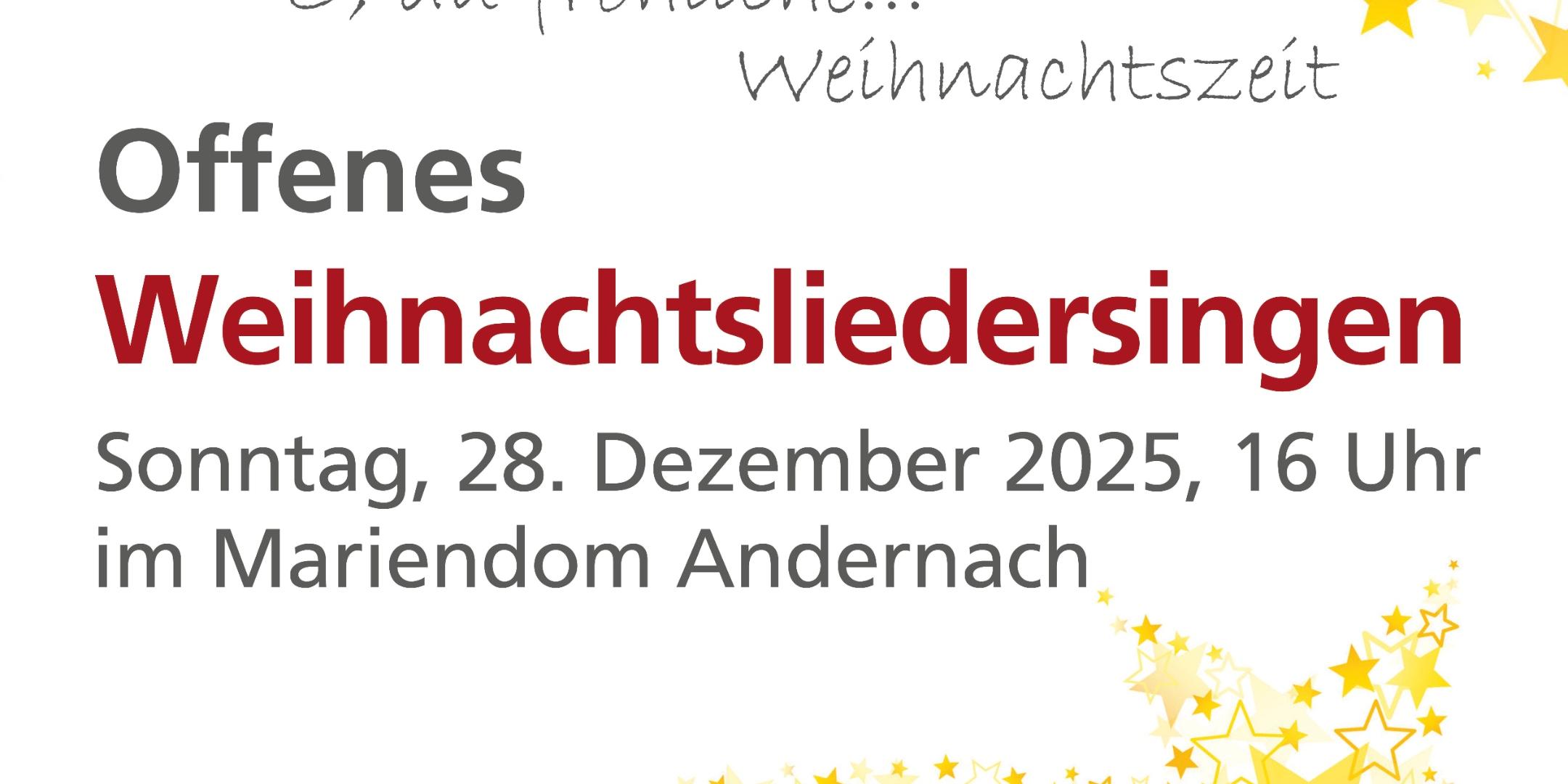 Weihnachtsliedersingen
