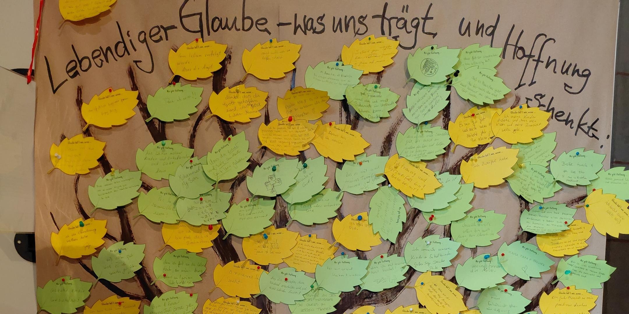 Der Hoffnungsbaum im Mariendom (c) Angela Hübner Der Hoffnungsbaum im Mariendom