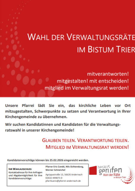 Wahlaufruf Verwaltungsratswahl